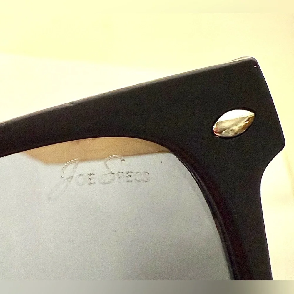 JOE’S SPECS 2 PAIR Black & Bamboo/Faux Wood Frame Sunglasses UV 400 NEW - Picture 14 of 16